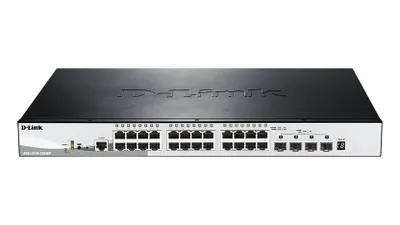 Produktbild von D-Link DGS-1510-28XMP 28Port PoE+ Switch Smart Managed Gigabit Stack 4x 10G