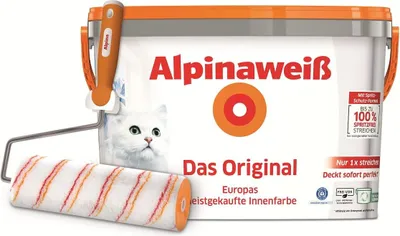 Produktbild von Alpinaweiß Das Original 10 Liter + Roller gratis