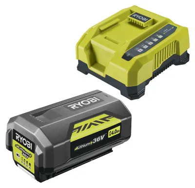 Zdjęcie produktu dla Ryobi RY36BC60A-140 Akumulator RY36B40B 4,0 Ah Ładowarka RY36C60A 36 V MaxPower