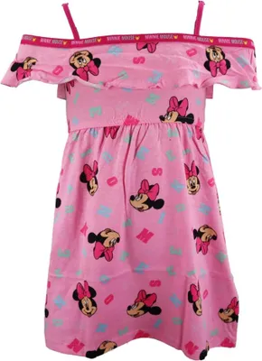 Produktbild von Disney Minnie Maus Mädchen Kinder Kleid Sommerkleid – Rosa / 122