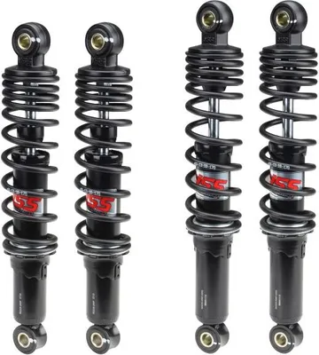 Zdjęcie produktu dla Zestaw amortyzatorów obniżających przód + tył 280/300mm czarny do Schwalbe Simson KR51