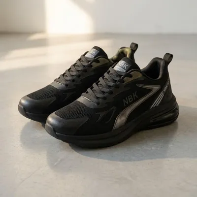 Produktbild von Herren Sneaker Schwarz Sportschuhe NBK AR043 Laufschuhe Turnschuhe Gym Running