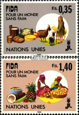 Produktbild von Briefmarken UNO - Genf 1988 Mi 162-163 (kompl.Ausg.) gestempelt IFAD