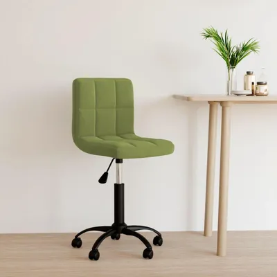 Immagine prodotto di vidaXL Sedia da ufficio girevole in velluto verde chiaro