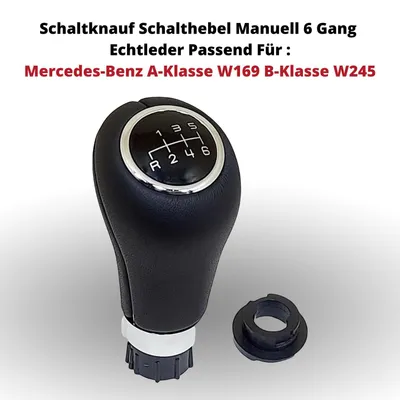 Immagine prodotto di Pomello del cambio manuale a 6 marce in vera pelle Adatto per :Mercedes-Benz Classe A W169 Classe B W245