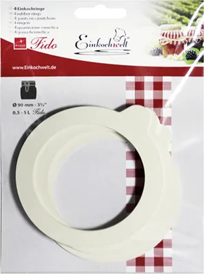 Produktbild von EINKOCHWELT 21009guB4EW Gummiringe 90x68x2,5, weiß (4er Pack)
