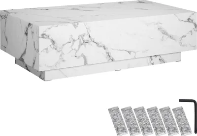 Produktbild von tectake® Couchtisch Lasley inkl. Bodenschoner, Belastbarkeit 45 kg
