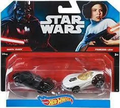 Obrázok produktu pre Mattel Star Wars auto Darth Vader s princeznou Leiou