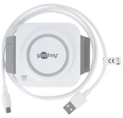 Immagine prodotto di Caricabatterie wireless 3 in 1 per un massimo di 3 dispositivi contemporaneamente, pieghevole, con funzione di ricarica rapida, potenza di ricarica 15 W