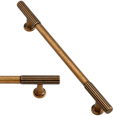 Immagine prodotto di Set di 10 maniglie in ottone anticato, lunghezza 160 mm