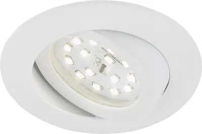 Produktbild von Briloner LED Einbauleuchte rund Weiß IP23 6,5W Modul 570lm warmweiß 3000K schwenkbar 3-Stufen-dimmbar