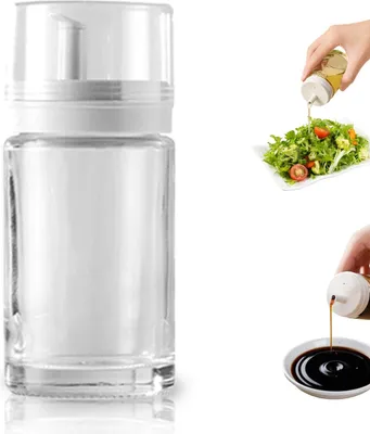 Produktbild von Kleine Öl- und Essigspenderflaschen aus Glas, 100 ml, auslaufsicher, perfekt für die Küche
