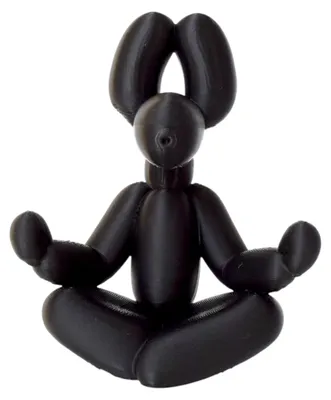 Produktbild von Kleine Meditationshund-Statue, lustige Ballonwelpenfigur, niedliches Tierbastelprojekt für Wohnzimmer, Schreibtisch oder Regal.