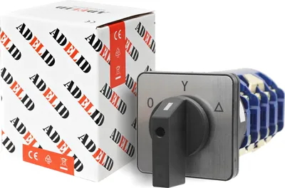 Produktbild von Drehschalter Nockenschalter Wendeschalter Motorschalter Schalter 0-Y-∆ Off-Stern-Dreieck 3-polig 3-Phasen 100 A