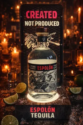 Produktbild von Espolòn Tequila Glorifier Display / Flaschenpräsenter beleuchtet - ca. 40 cm hoch, 15 cm breit - Lieferung ohne Flasche