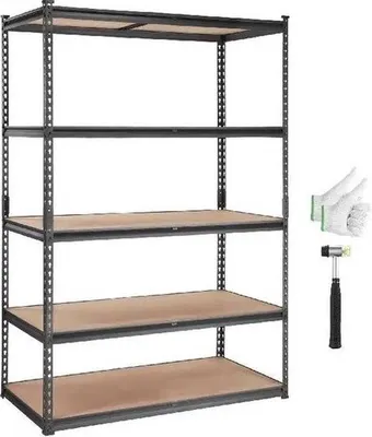 Produktbild von 5-lagiger Metallregal für Küche Wohnzimmer Lager
