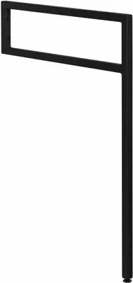 Immagine prodotto di Staffa di supporto 490x690x20 mm, acciaio inox verniciato, nero opaco