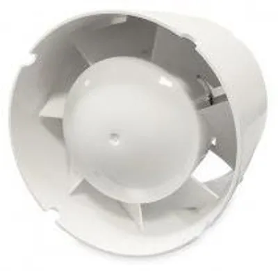 A white exhaust fan with visible blades.