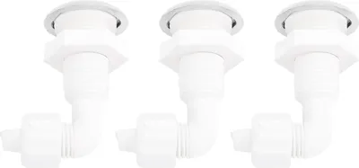 Image de 3PCS Hot Tub Twisting Bow Bubble Air Nozzle Rugged PVC Hot Tub Air Jet Massage Bathtub Nozzle for Swimming Pool