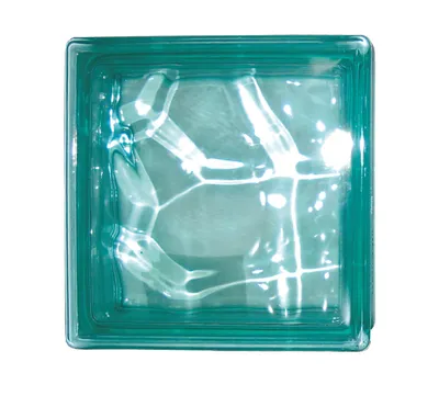 Immagine prodotto di VETROMATTONE ONDULATO VERDE 19x19x8 cm