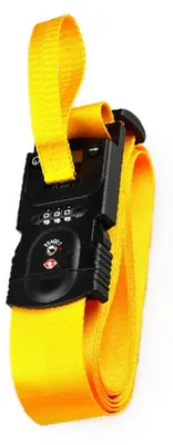 Produktbild von INF TSA Koffergurt mit 40kg Digitalskala ABS Polyester Länge 175cm Orange