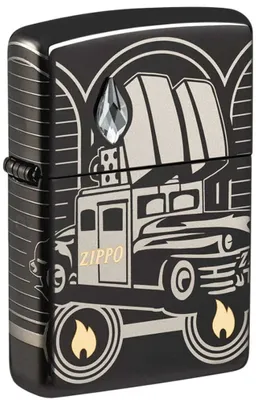 Produktbild von Zippo Benzin-Feuerzeug 75th Anniversary Zippo Car mit Kristall, unbefüllt