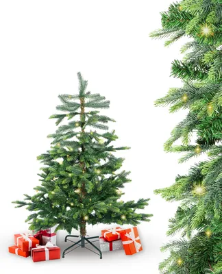 Produktbild von BonTree Fichte künstlicher Weihnachtsbaum mit LED Christbaum : 120 cm : Baum