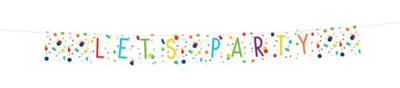 Zdjęcie produktu dla Amscan Girlanda z papieru Confetti Birthday 185 x 19 cm