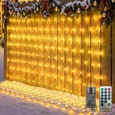 Lichtnetz für außen, 2,5 x 2 m, 208 LEDs, warmweiß