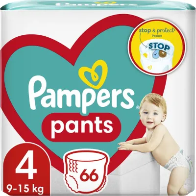 Obrázok produktu pre Pampers – Plienkové nohavičky – Veľkosť 4 – 66 plienok – 1 kus