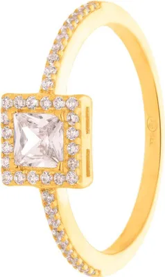 Produktbild von SuzanGold Goldring Damen Echtgold Royalty Ring aus 375 Gelbgold