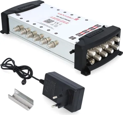 Produktbild von ZEHNDER 9/12 Multischalter für Quattro & Quad LNB, Multiswitch für 2 Satelliten & 12 Teilnehmer (TV, Sat Receiver), 4K Digital Matrix Sat Verteiler, Schüssel Spiegel Antenne