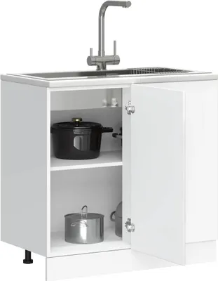 Produktbild von Hochwertig Küchenunterschrank Kalmar Hochglanz-Weiß Holzwerkstoff 854320