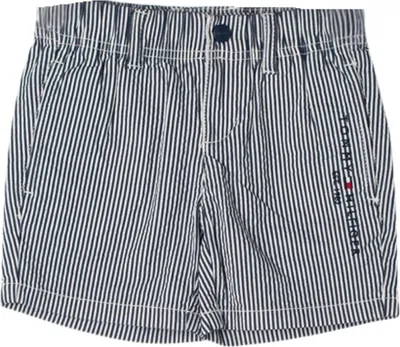 Zdjęcie produktu dla Tommy Hilfiger szorty seersucker dla chłopców w paski granatowo-białe 128