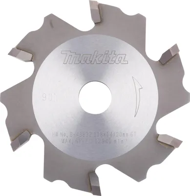 Produktbild von Makita HM-Fräser 90°, 118 x 20 mm, 6 Zähne 118 mm - 6 Zähne