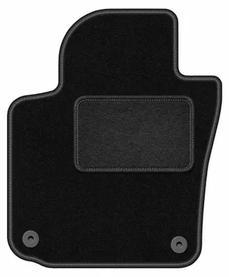 Produktbild von Fahrermatte Velours für Volkswagen Golf VI 2011-2016 (Cabrio) – 1-tlg, Schwarz, passgenau – Wielganizator LUX