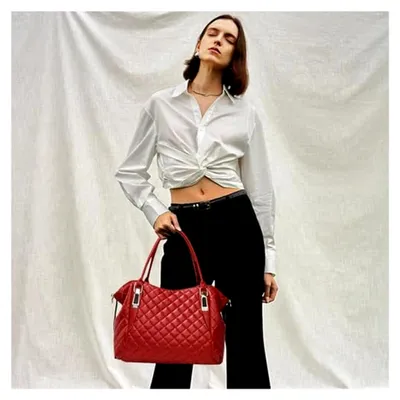 Produktbild von Damen Shopper Tasche aus weichem Kunstleder