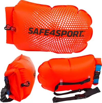Produktbild von Aufblasbare Schwimmboje PerfectSwimmer+ L mit Trockentasche