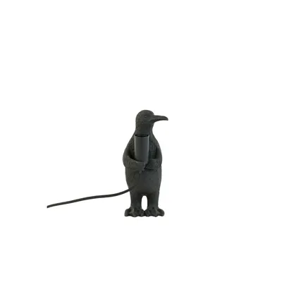 Produktbild von Light & Living - Tischleuchte Penguin - Schwarz - 12x12x24cm Tischlampe - Nachttischlampe, Wohnzimmer, Schlafzimmer