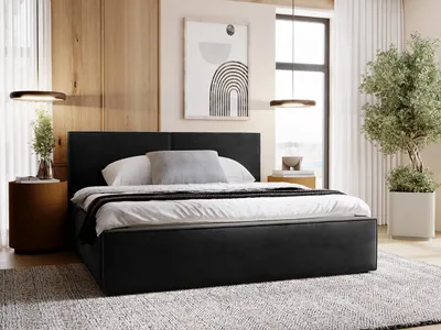 Obrázok produktu pre Dvojlôžková posteľ s úložným priestorom 160x200 LAMESA - čierna