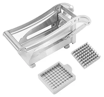 RVS Frietjes Snijmachine, Aardappel Chopper, 3 Klingen