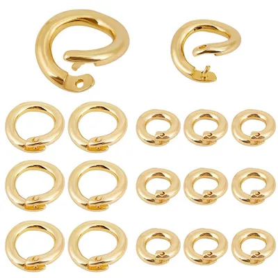 Offene Sprungringe 5,5/7,5 mm, 54 Stück, Gold, Messing