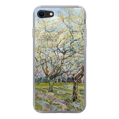 Produktbild von MuchoWow® Handyhülle Schutzhülle Hülle für iPhone SE 2022 Blühender Obstgarten - Vincent van Gogh Silikon Softcase Handy Hülle - Schutzhülle