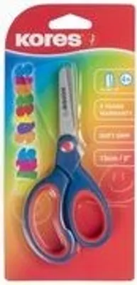 Produktbild von Kores Bastelschere mit Softgrip Griff rund Länge: 130 mm zufällige Farbe 1 Stück