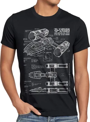 Produktbild von style3 Y-Wing Herren T-Shirt rebellion