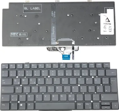 Produktbild von DEUTSCHE - Schwarz Tastatur Keyboard mit Beleuchtung kompatibel für Dell Latitude 13 7320
