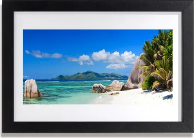 Produktbild von Bild 30x20 MDF-Rahmen Wandkunst Ocean Beach Landschaft