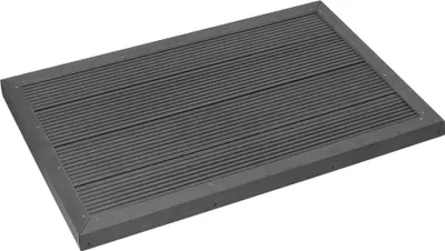 Obrázek produktu pro ML-Design WPC podlahový prvek pro solární sprchu, bazénový žebřík nebo bazén, tmavě šedý, 101 x 63 x 5,5 cm, protiskluzová základna, včetně instalačního materiálu