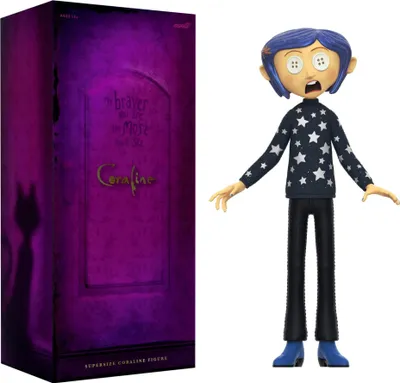 Produktbild von Coraline Supersize Vinyl Actionfigur Coraline (Button Eyes) 40 cm