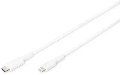 Image de DIGITUS DB-600109-010-W Câble de données/chargeur DIGITUS USB-C Lightning MFI